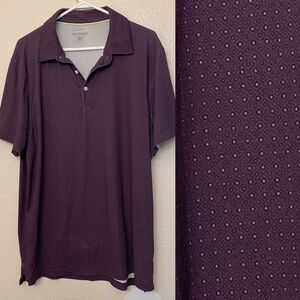 J. Crew performance purple stretch golf office career Polo shirt Mens - L